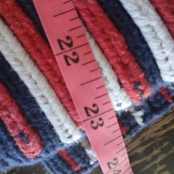 Vintage Just Better Sweaters Lisa Coufal USA Patriotic Sweater Vest Women's M - Picture 7 of 7